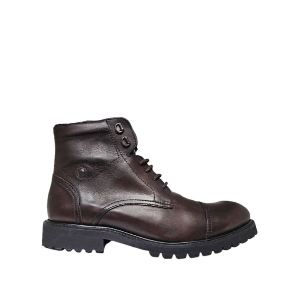 AEROPLANE BROWN MEN LEATHER ANKLE BOOTS